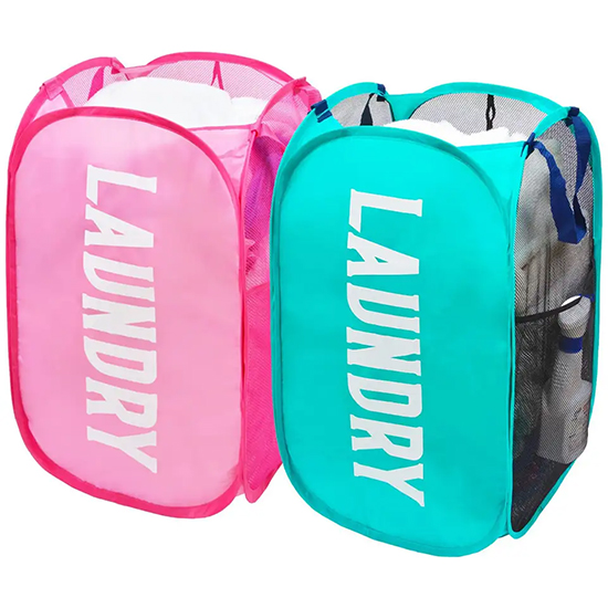 Folding laundry basket